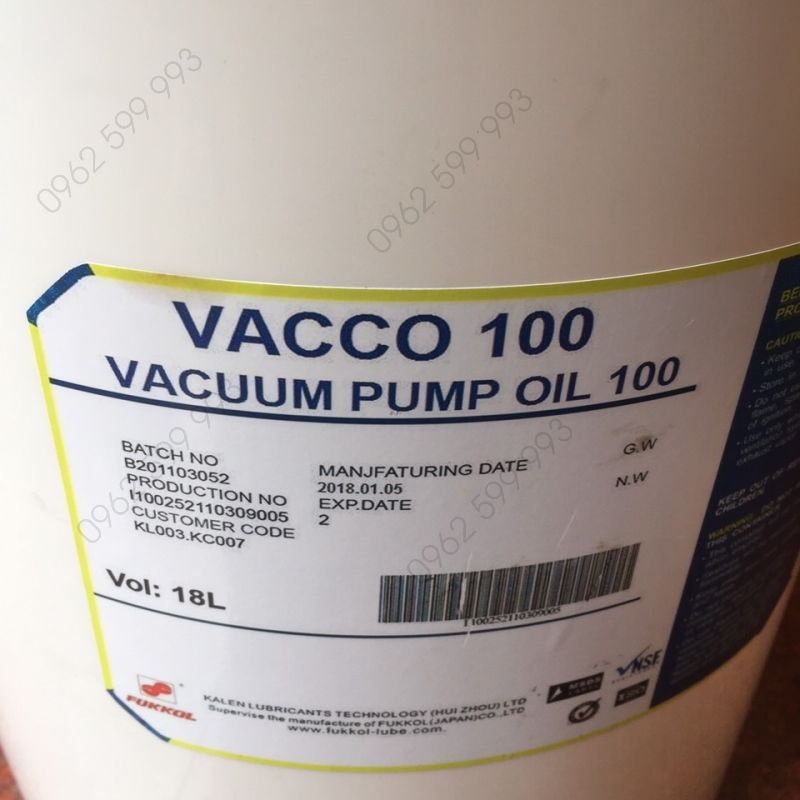 Dầu bơm chân không Vacco 100